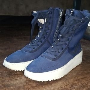 Fear Of God x KITH Military High-Top Sneakers NAVY